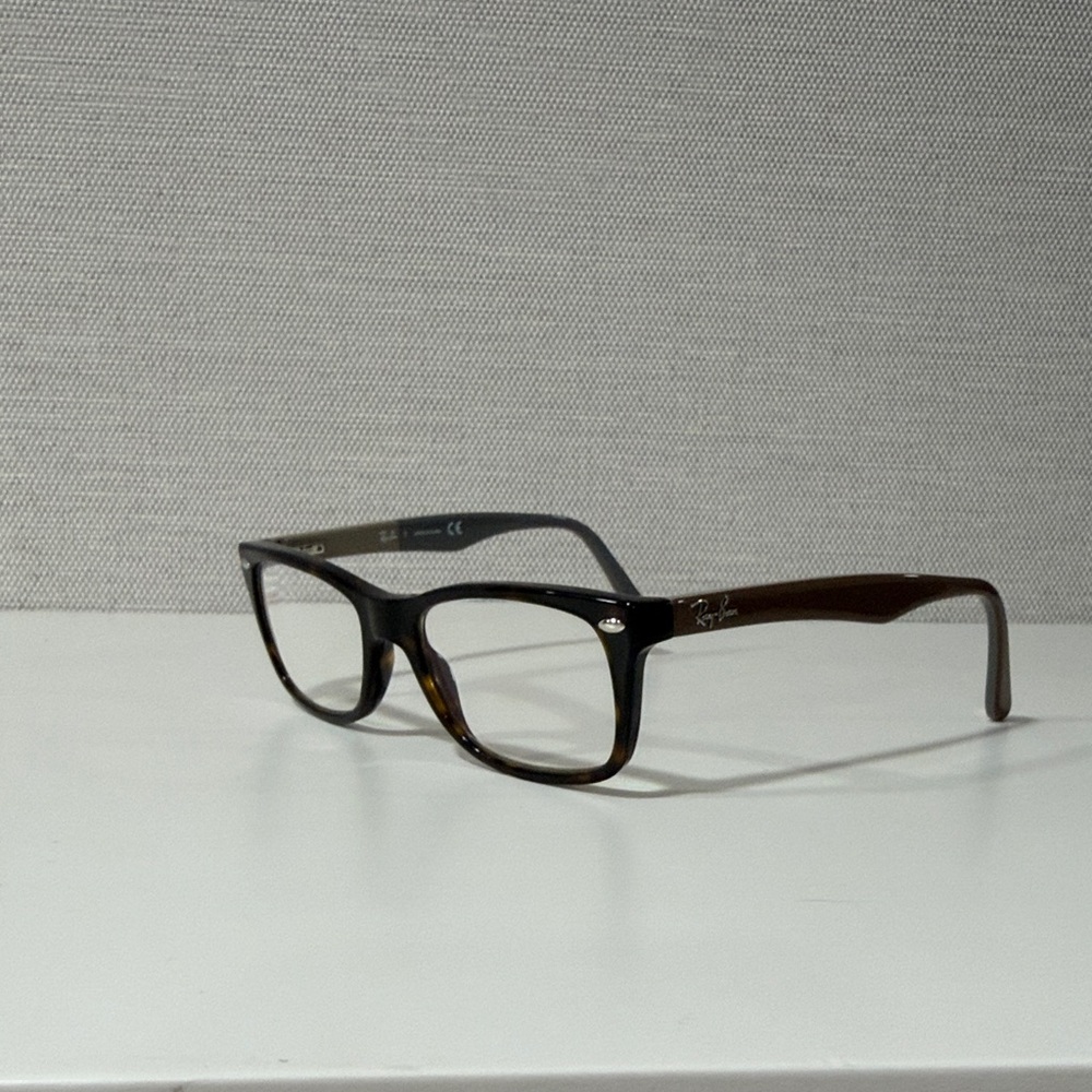 Ray-Ban Tortoiseshell/Brown Rectangular Acetate G… - image 1